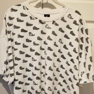 Men's Jordan All-Over Retro T-Shirt - White - 3XL